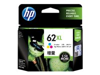 HP 62XL - Hohe Ergiebigkeit - Farbe (Cyan, Magenta, Gelb) - original - Tintenpatrone - fr ENVY 55XX, 56XX, 76XX; Officejet 200,