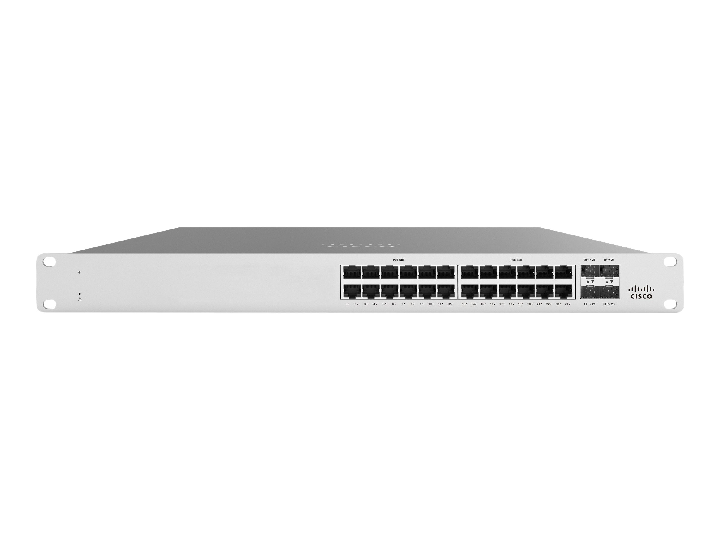 Cisco Meraki Cloud Managed MS125-24P - Switch - managed - 24 x 10/100/1000 (PoE) + 4 x 10 Gigabit SFP+ - Desktop, wandmontierbar