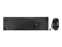 CHERRY DW 9500 SLIM - Tastatur-und-Maus-Set - kabellos - 2.4 GHz, Bluetooth 4.0 - US mit Euro-Symbol - Tastenschalter: CHERRY SX