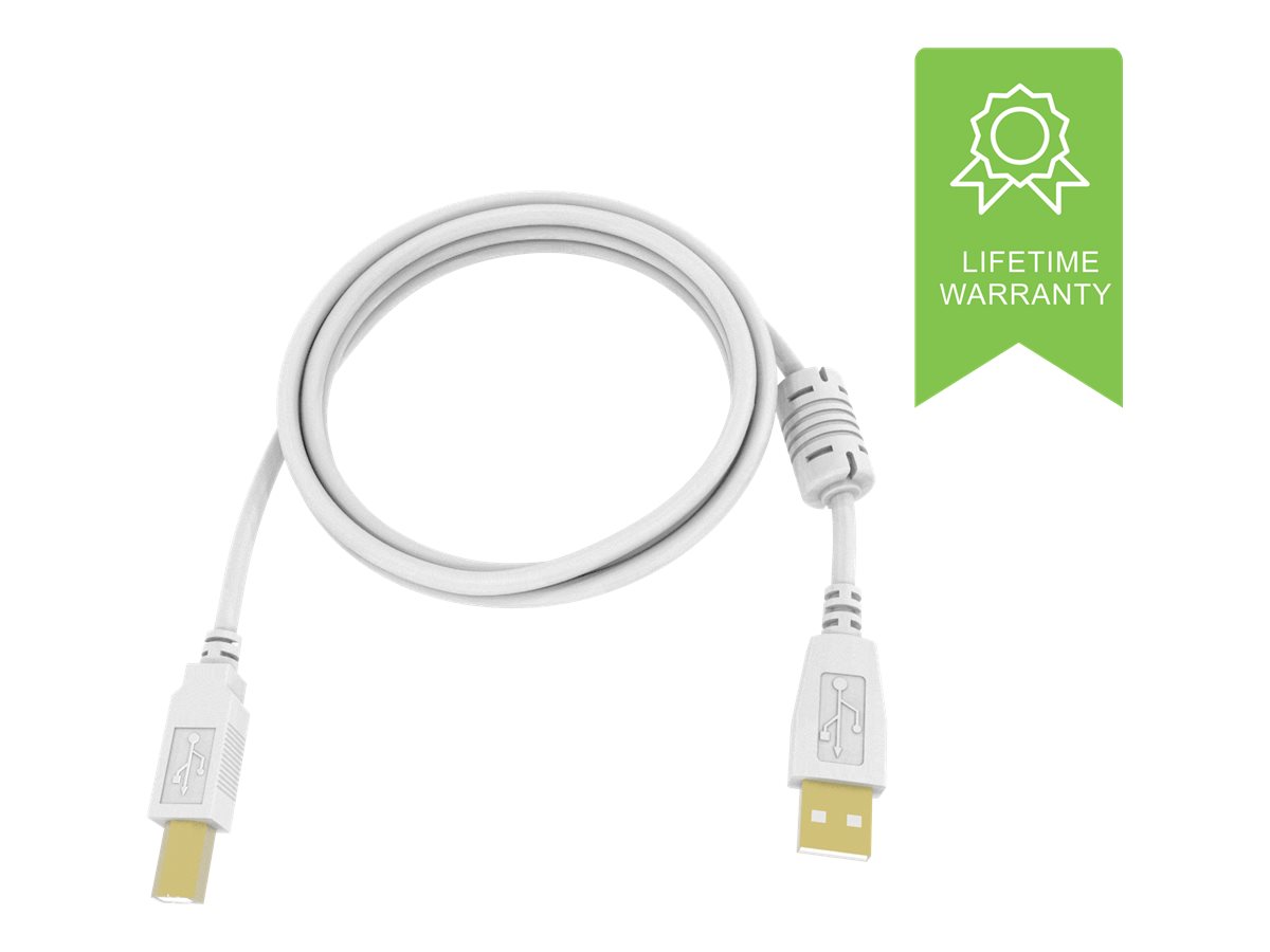 Vision Techconnect 2 - USB-Kabel - USB Typ B (M) zu USB (M) - USB 2.0 - 5 m - weiss