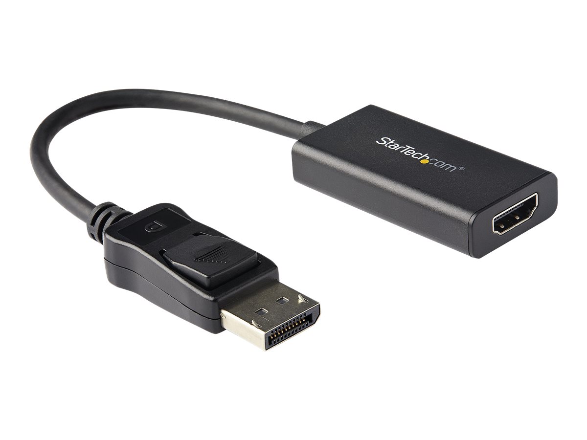 StarTech.com DisplayPort auf HDMI Adapter mit HDR - 4K 60Hz - Schwarz - DP auf HDMI Konverter - DP2HD4K60H - Videoadapter