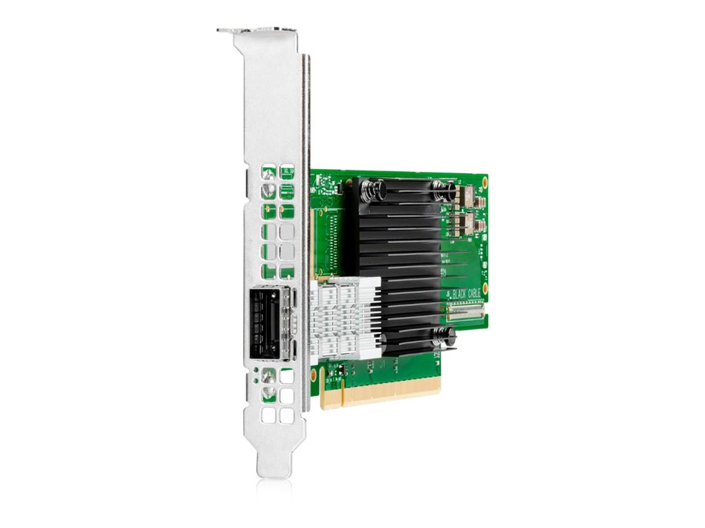 HPE InfiniBand HDR100 MCX653105A-ECAT - Netzwerkadapter - PCIe 4.0 x16 Low-Profile - 100Gb Ethernet / 100Gb Infiniband QSFP28 x 