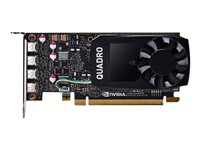 NVIDIA Quadro P1000 DVI - Grafikkarten - Quadro P1000 - 4 GB GDDR5 - PCIe 3.0 x16 Low-Profile - 4 x Mini DisplayPort