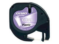 DYMO LetraTAG - Kunststoff - durchsichtig - Rolle (1,2 cm x 4 m) 1 Kassette(n) Band - fr LetraTag LT-100H, LT-100T