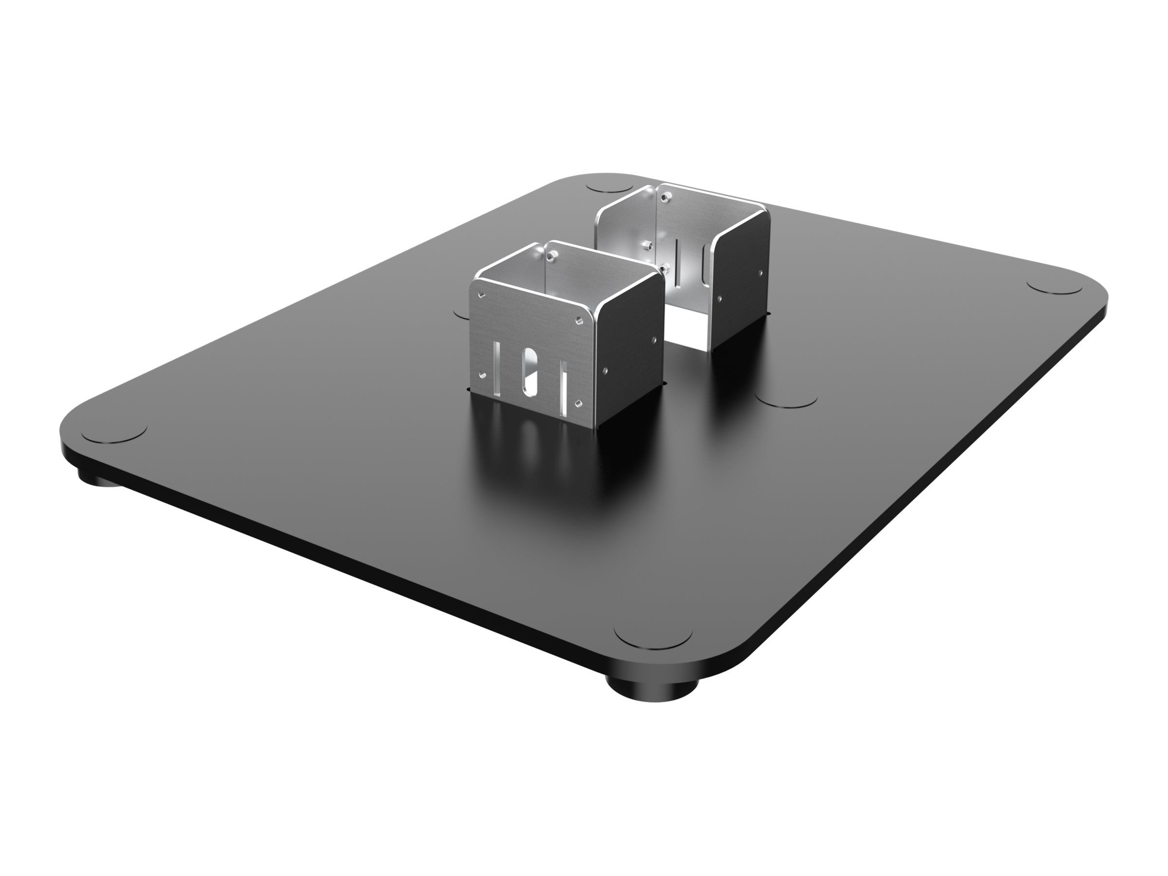 Elo Wallaby Pro Self-Service Double Base - Montagekomponente (Bodenplatte) - Schwarz/Silber
