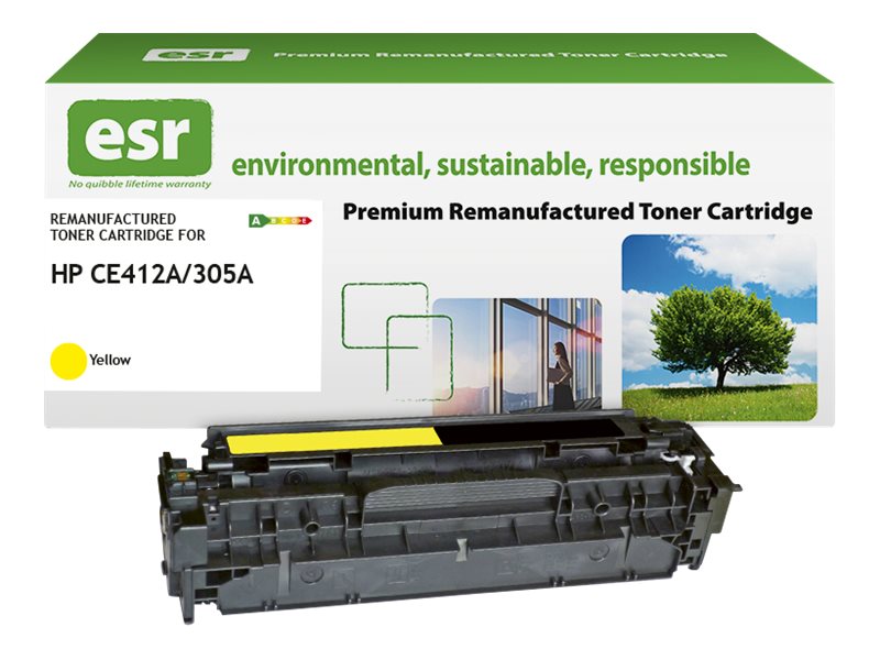 ESR - Gelb - kompatibel - Karton - wiederaufbereitet - Tonerpatrone (Alternative zu: HP CE412A)