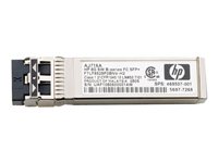 HPE B-Series - SFP+-Transceiver-Modul - 8 GB Fibre Channel (SW) - Fibre Channel - fr Brocade 16Gb/12, 16Gb/24; HPE 8/24, 8/8; S