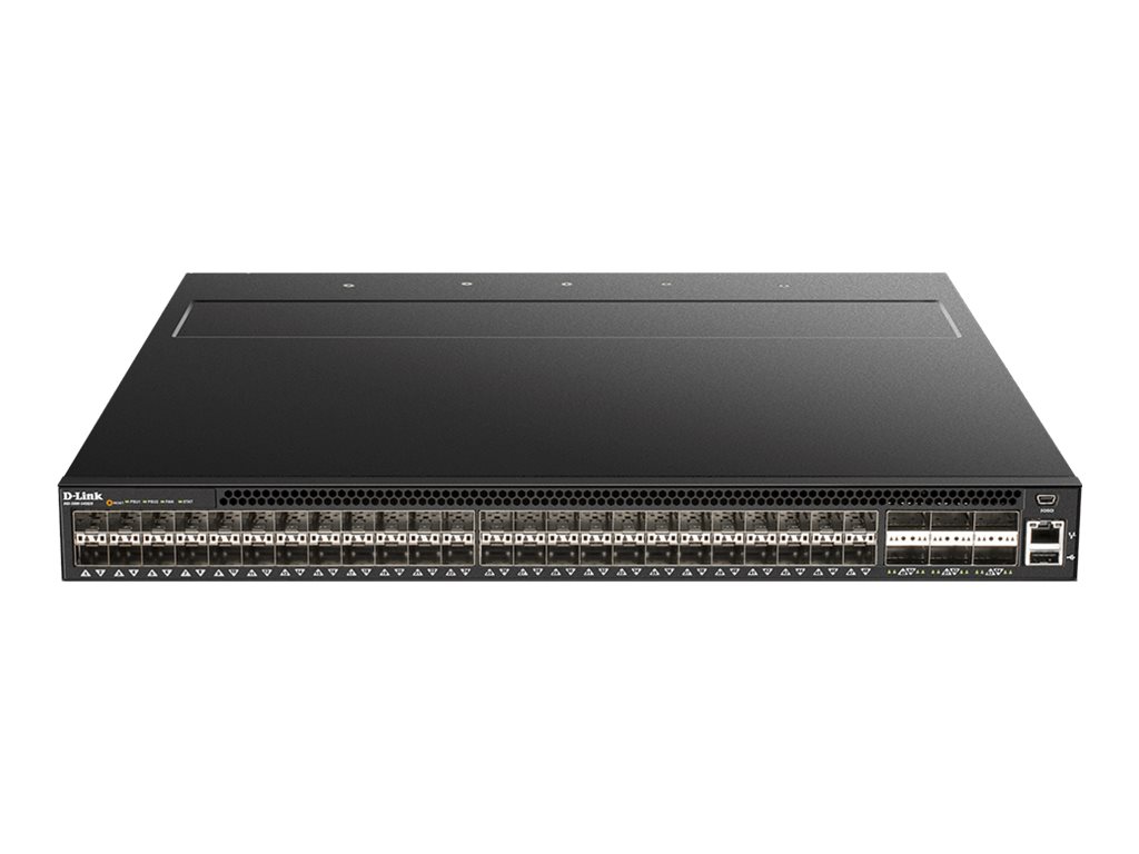 D-Link DQS 5000-54SQ28/SI - Switch - L3 - 48 x 25 Gigabit SFP28 + 6 x 100 Gigabit QSFP28 - an Rack montierbar