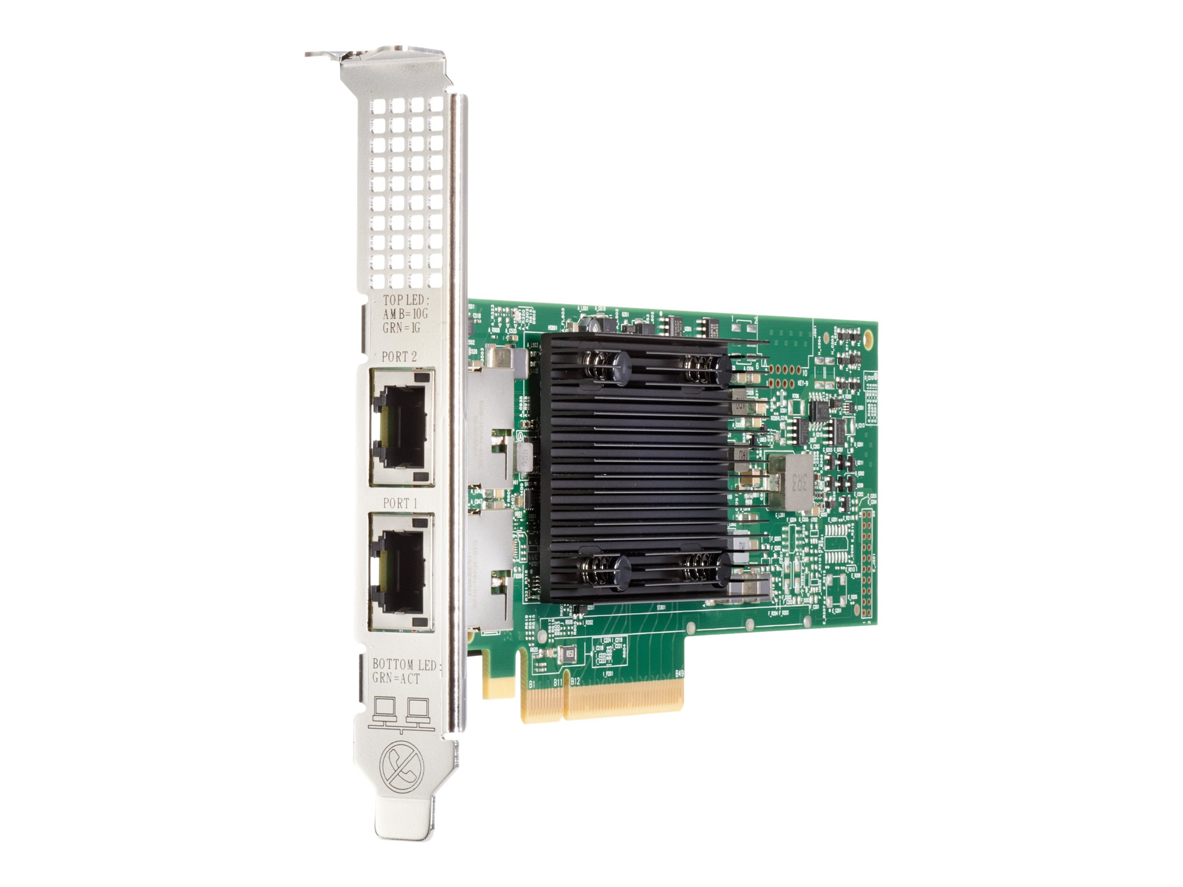 Broadcom BCM57416 - Netzwerkadapter - PCIe 3.0 x8 - Gigabit Ethernet / 10Gb Ethernet x 2 - fr ProLiant DL20 Gen10, DL325 Gen10,