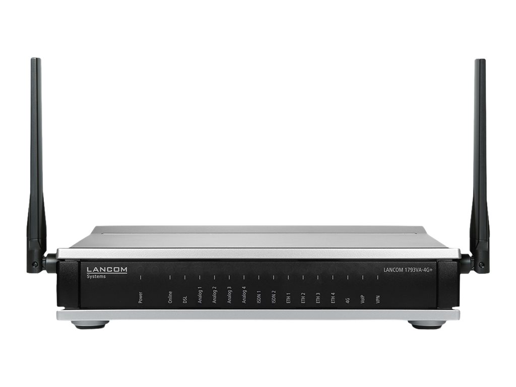 LANCOM 1793VA-4G+ - Router - ISDN/WWAN/DSL - 4-Port-Switch - GigE - WAN-Ports: 5