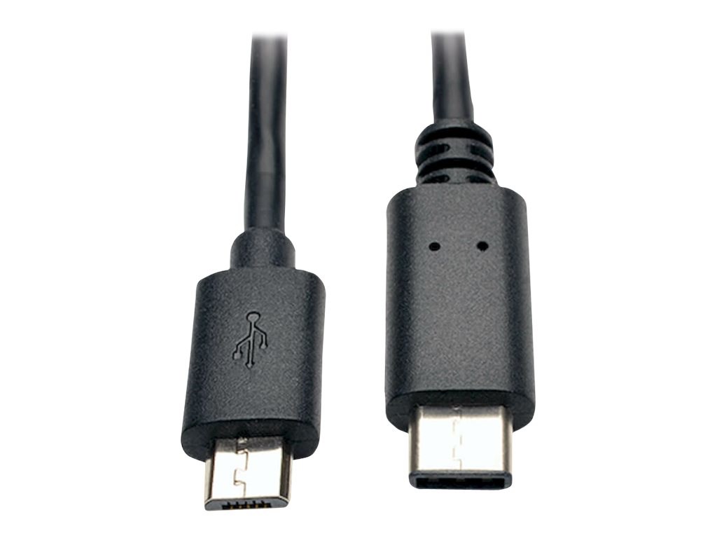 Eaton Tripp Lite Series USB Micro-B to USB-C Cable - USB 2.0, (M/M), 6 ft. (1.83 m) - USB-Kabel - 24 pin USB-C (M) zu Micro-USB 