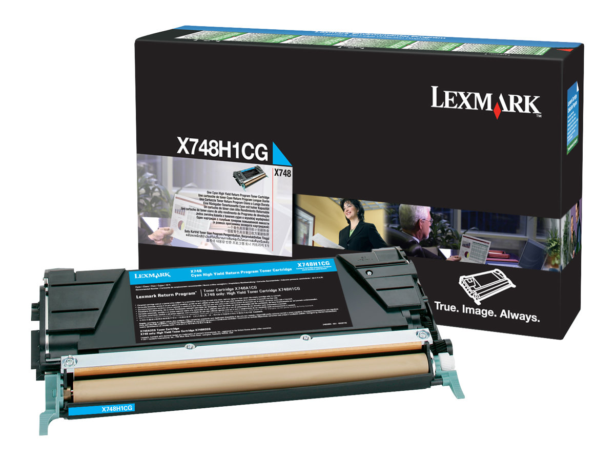 Lexmark - Hohe Ergiebigkeit - Cyan - Original - Tonerpatrone LCCP, LRP - fr Lexmark X748de, X748de LDS, X748de Statoil, X748dte