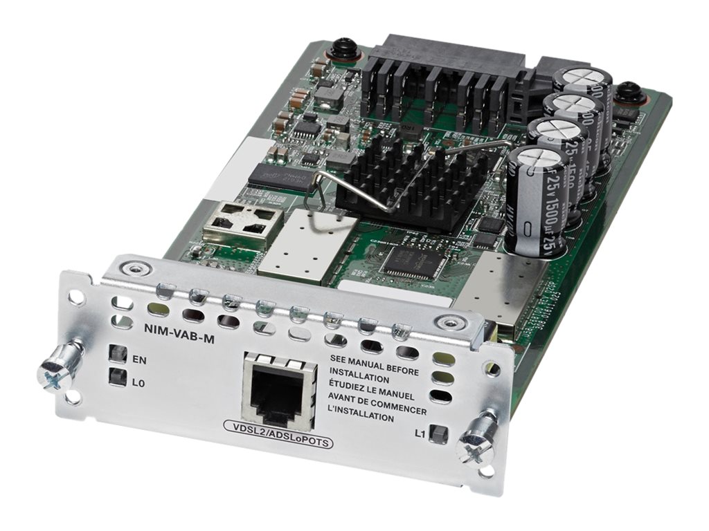 Cisco 1-port VDSL2/ADSL2+ over POTS with Annex M - DSL-Modem - Network Interface Module (NIM)