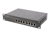 DIGITUS Professional DN-80114 - Switch - unmanaged - 8 x 10/100/1000 - wandmontierbar