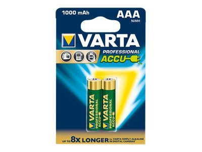 Varta Professional - Batterie 2 x AAA - NiMH - (wiederaufladbar) - 1000 mAh