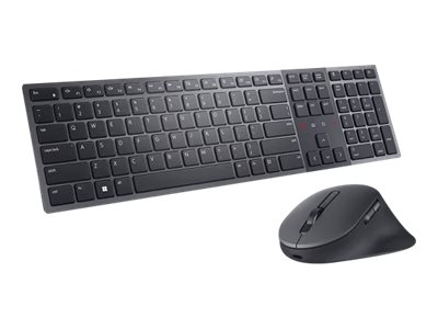 Dell Premier KM900 - Tastatur-und-Maus-Set - Zusammenarbeit - hinterleuchtet - kabellos - 2.4 GHz, Bluetooth 5.1