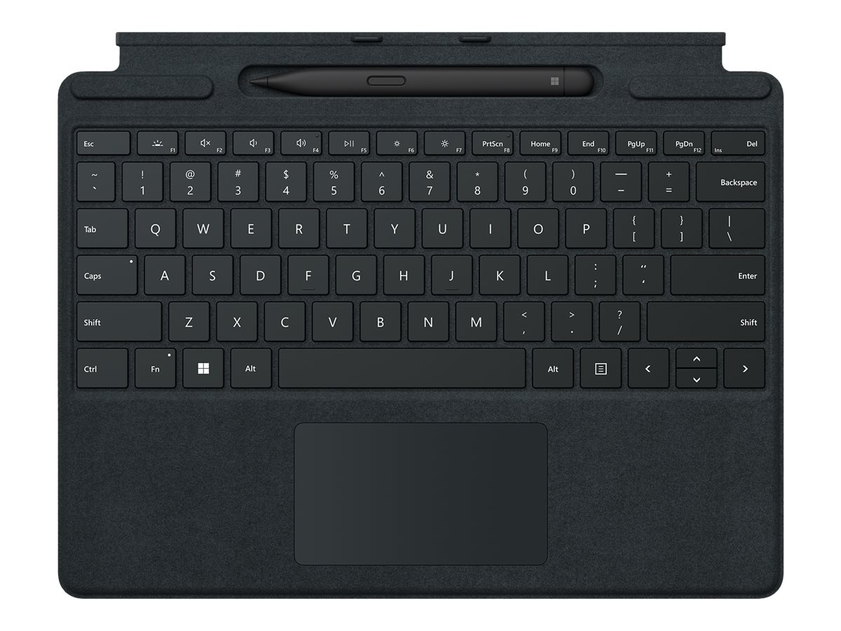 Microsoft Surface Pro Signature Keyboard - Tastatur - mit Touchpad, Beschleunigungsmesser, Surface Slim Pen 2 Ablage- und Ladesc