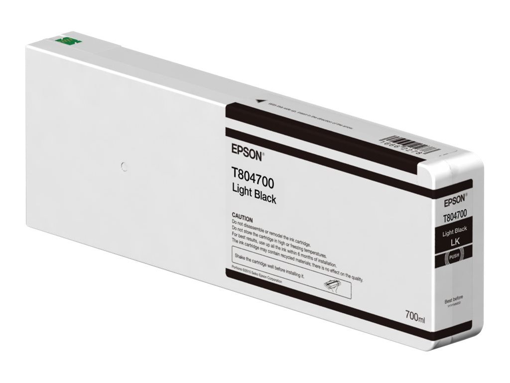 Epson T804700 - 700 ml - Schwarz - Original - Tintenpatrone - fr SureColor SC-P6000, SC-P7000, SC-P7000V, SC-P8000, SC-P9000, S