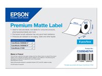 Epson Premium - Matt - permanenter Acrylklebstoff - Rolle (10,2 cm x 60 m) 8 Rolle(n) Endlosetiketten - fr ColorWorks CW-C6000A