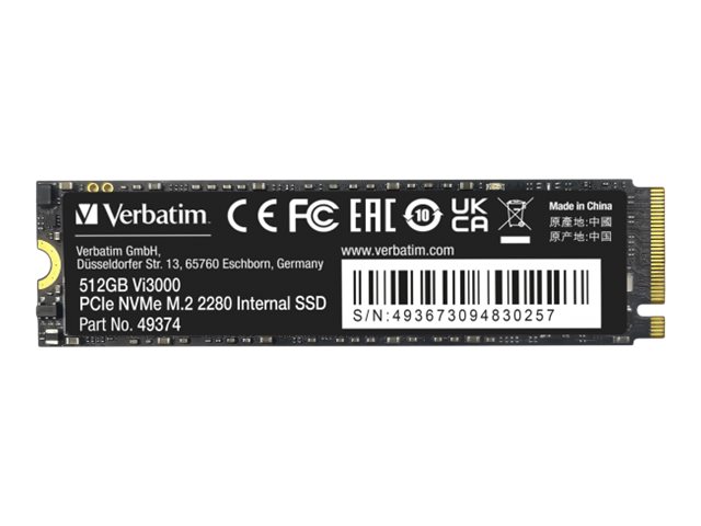 Verbatim Vi3000 - SSD - High Endurance - 512 GB - intern - M.2 2280