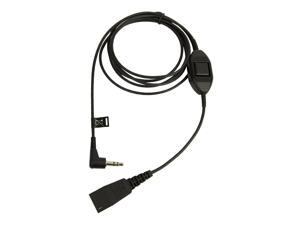 Jabra - Headset-Kabel - Quick Disconnect mnnlich zu mini-phone stereo 3.5 mm mnnlich - fr Alcatel 8 Series IPTouch 4038, 4068