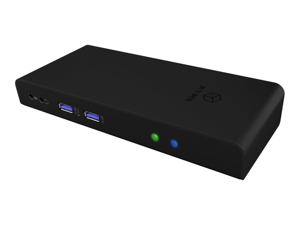 ICY BOX IB-DK2251AC - Dockingstation - USB-C / USB 3.0 - 2 x HDMI - 1GbE