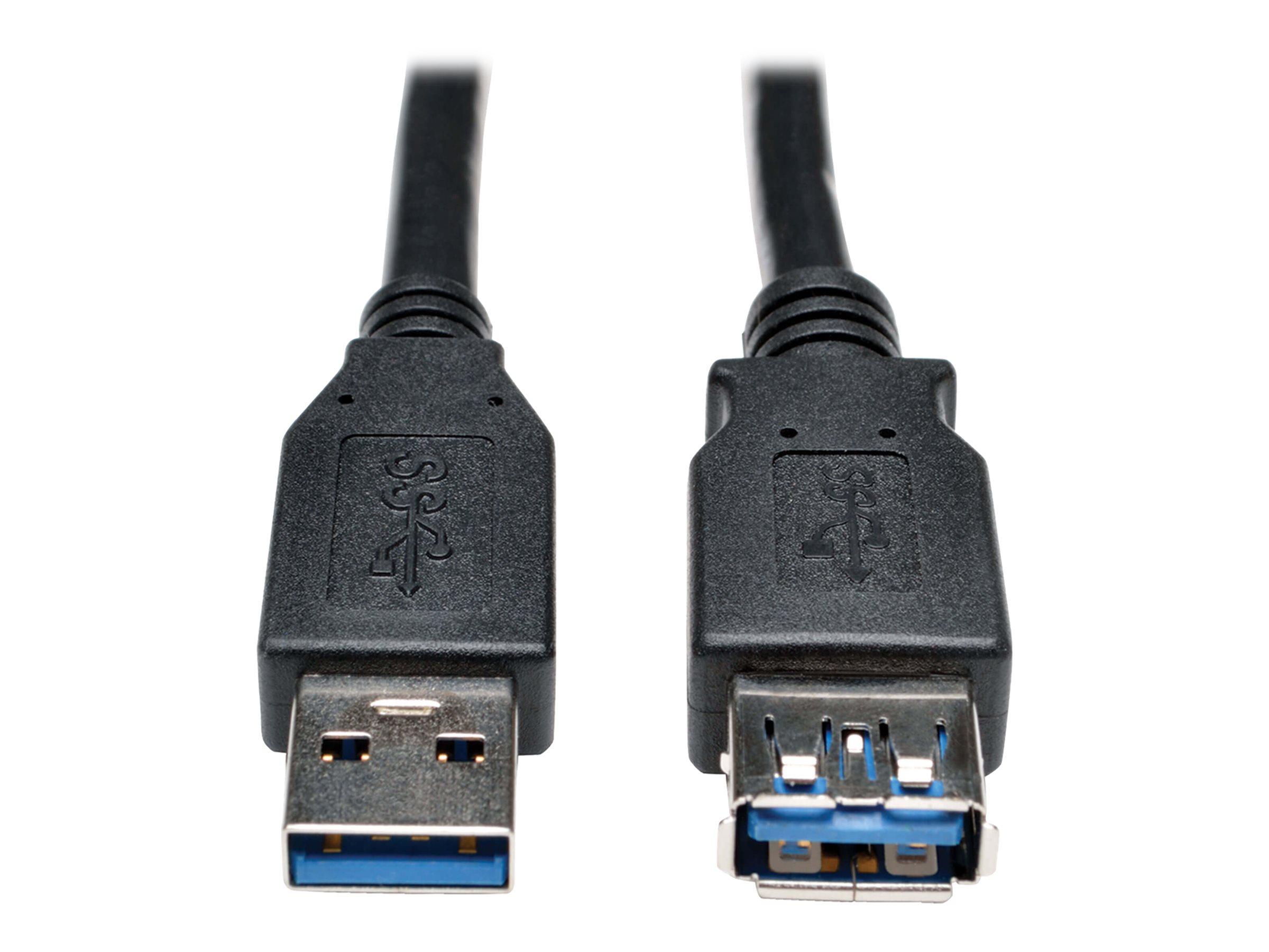 Eaton Tripp Lite Series USB 3.0 SuperSpeed Extension Cable - USB M/F, Black, 3 ft. (0.91 m) - USB-Verlngerungskabel - USB Typ A
