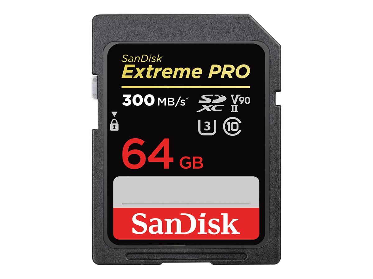 SanDisk Extreme Pro - Flash-Speicherkarte - 64 GB - UHS-II U3 / Class10 - 1733x/2000x - SDXC UHS-II