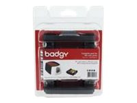 Badgy Full kit - YMCKO - Druckerfarbband-Kassette/PVC-Karten-KIt - fr Badgy 100, 200