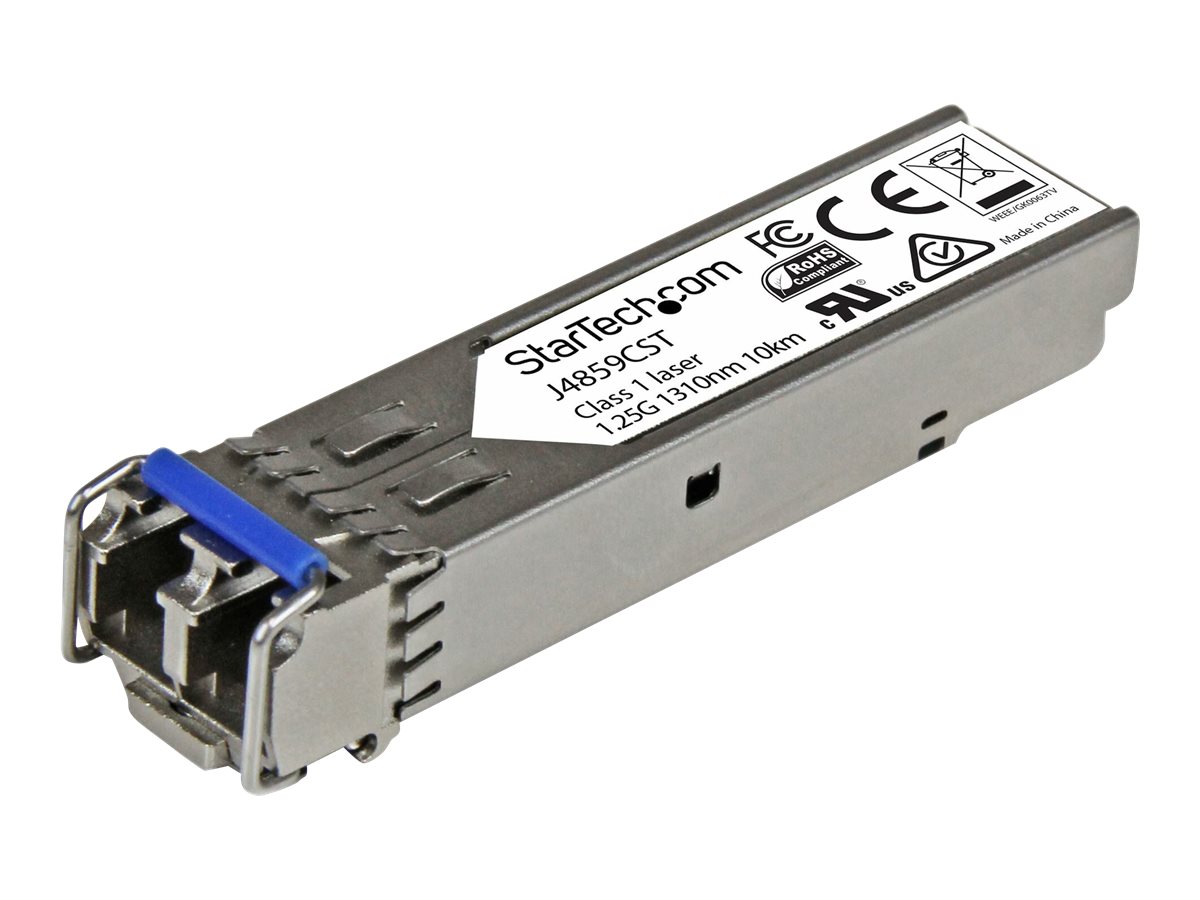 StarTech.com Gigabit LWL SFP Transceiver Modul - HP J4859C kompatibel - SM/MM LC mit DDM - 10km / 550m - 1000Base-LX - SFP (Mini