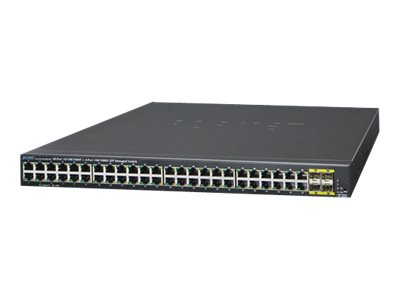 PLANET GS-4210-48T4S - Switch - managed - 48 x 10/100/1000 + 4 x Gigabit SFP - an Rack montierbar