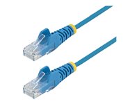 StarTech.com 2 m Cat6-Kabel - Schlankes Cat6-Patchkabel - Blau - Snagless RJ45-Anschlusse - Gigabit-Ethernet-Kabel - 28 AWG