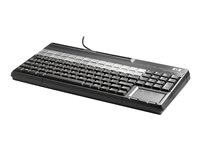 HP POS Keyboard with Magnetic Stripe Reader - Tastatur - USB - QWERTY - Englisch - Carbonite