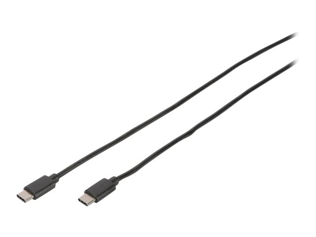 DIGITUS - USB-Kabel - 24 pin USB-C (M) zu 24 pin USB-C (M) - USB 2.0 - 1 m - Schwarz