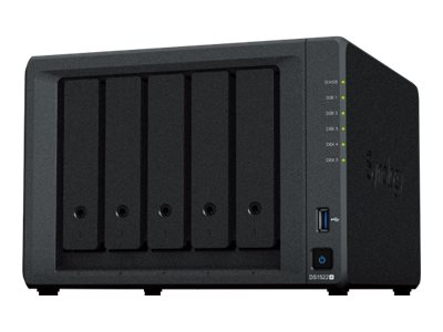 Synology Disk Station DS1522+ - NAS-Server - 5 Schchte - SATA 6Gb/s - RAID RAID 0, 1, 5, 6, 10, JBOD - RAM 8 GB