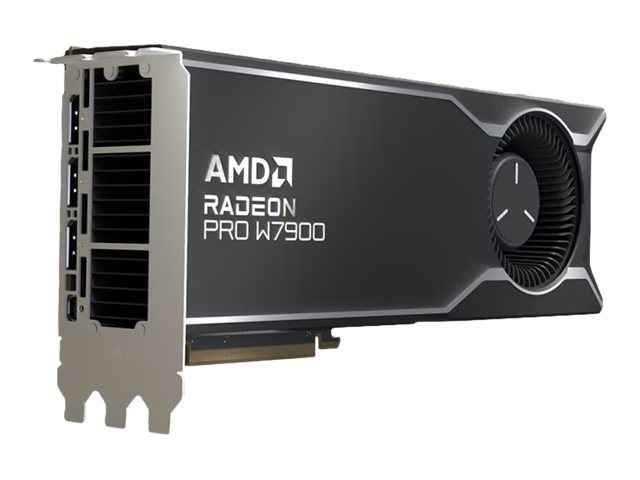 AMD Radeon Pro W7900 - Grafikkarten - Radeon Pro W7900 - 48 GB GDDR6 - PCI Express 4.0 x16 (hinteres Laufwerk) - 3 x DisplayPort