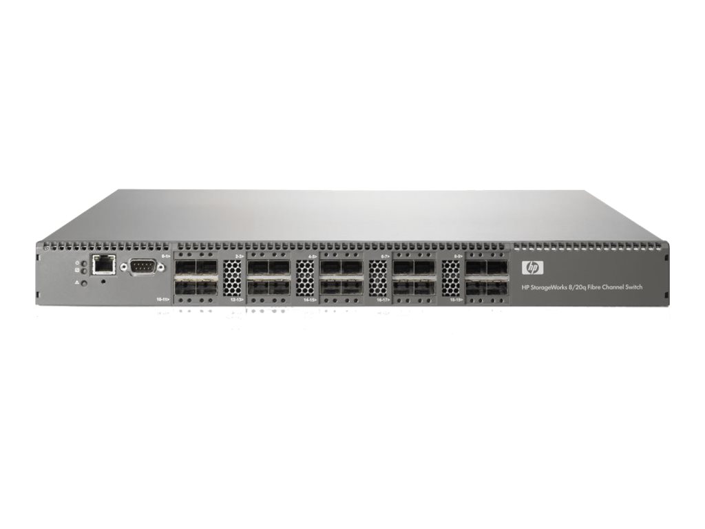 HPE StorageWorks 8/20q Fibre Channel Switch - Switch - 8 x SFP+ - an Rack montierbar