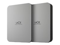 LaCie Mobile Drive STLP5000400 - Festplatte - 5 TB - extern (tragbar) - USB 3.2 Gen 1 (USB-C Steckverbinder) - Moon Silver