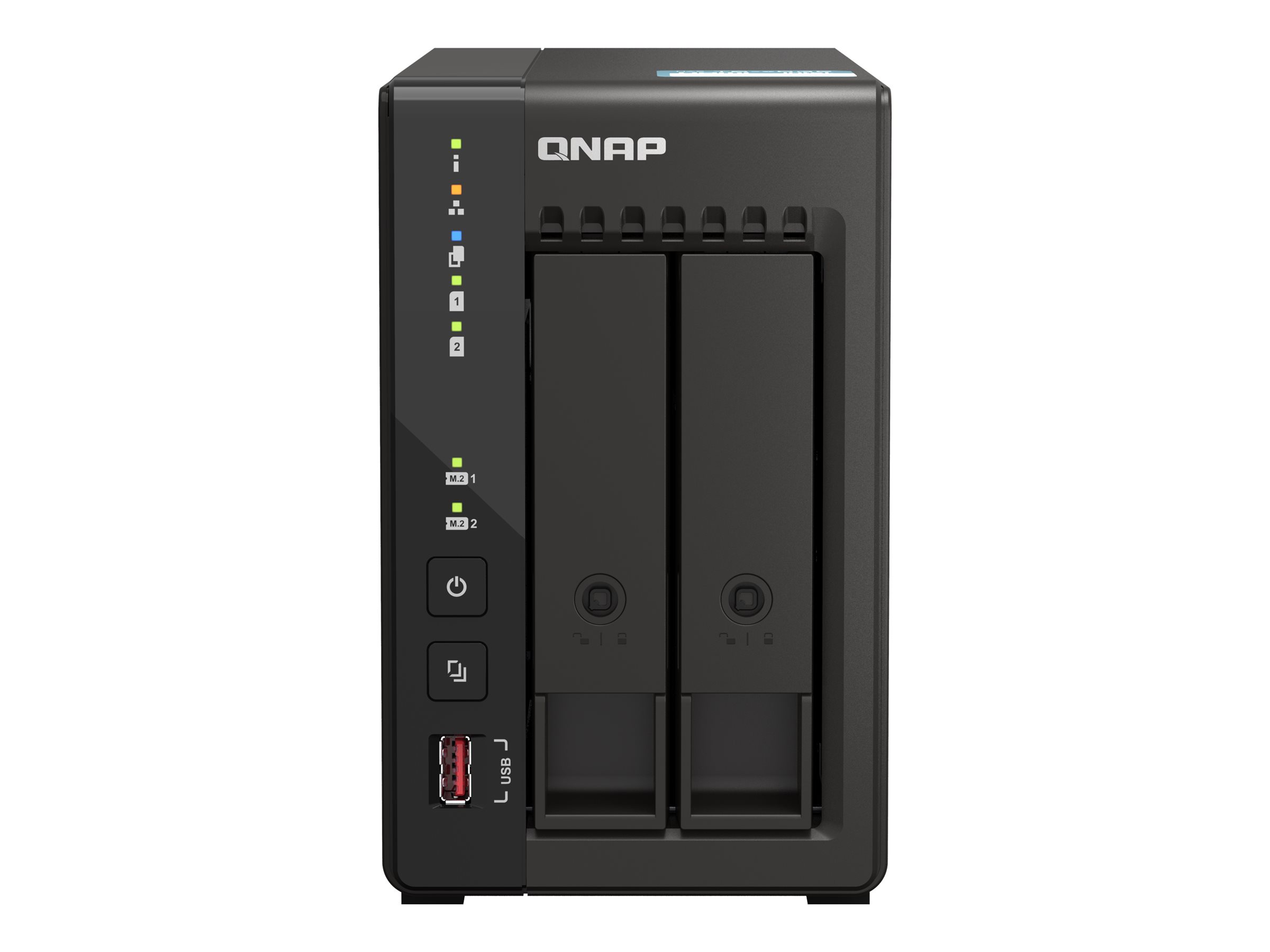 QNAP TS-253E - NAS-Server - 2 Schchte - SATA 6Gb/s - RAID RAID 0, 1, 5, 6, 10, 50, JBOD, 60 - RAM 8 GB