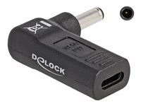 Delock - Netzteil - USB-C (W) zu Gleichstromstecker 4,5 x 3,0 mm (M) - 19.5 V - 3 A - gewinkelt