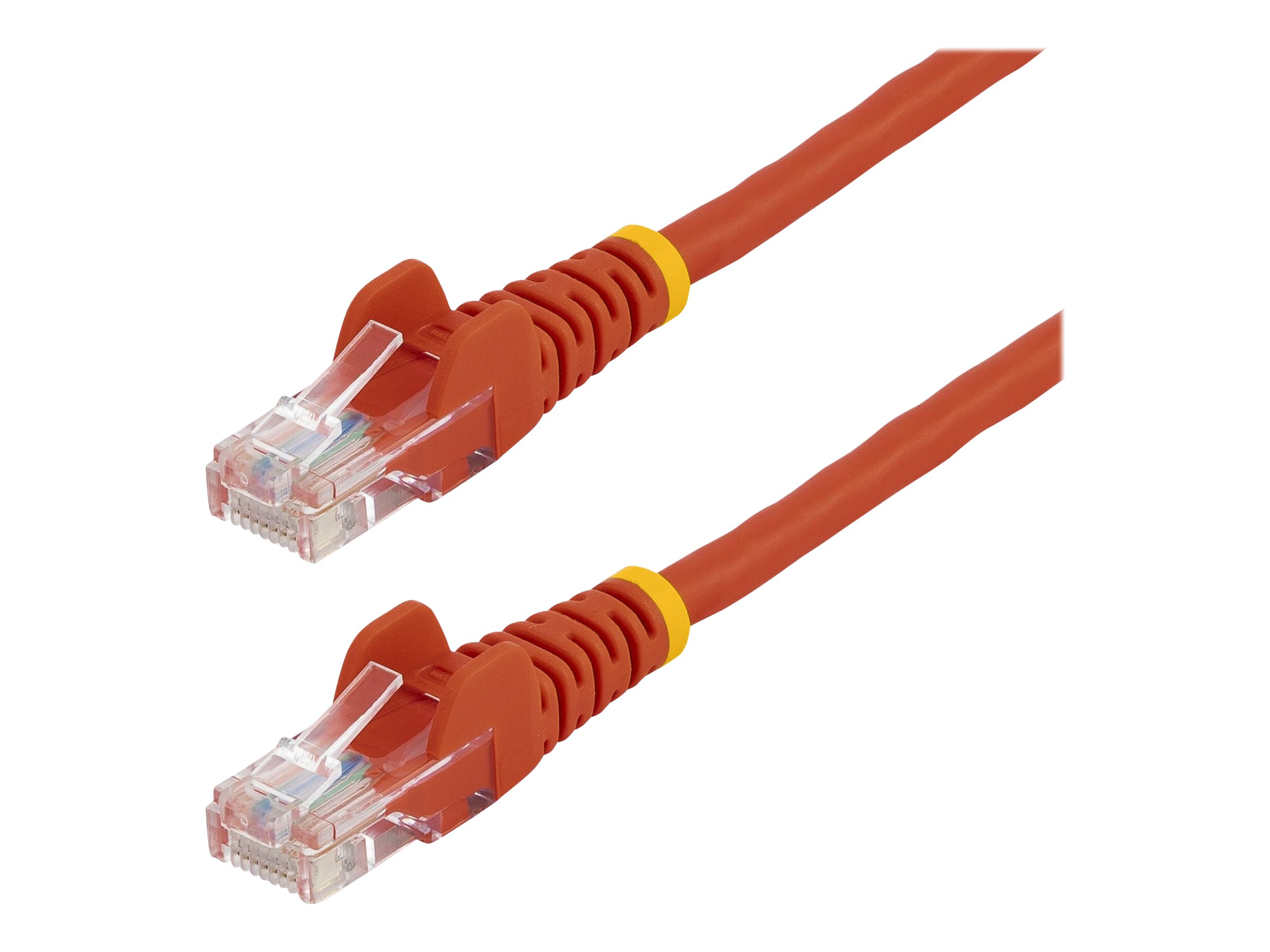 StarTech.com 0,5m Cat5e Ethernet Netzwerkkabel Snagless mit RJ45 - Cat 5e UTP Kabel - Rot - Patch-Kabel - RJ-45 (M) zu RJ-45 (M)