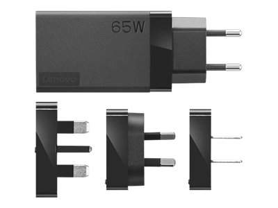 Lenovo 65W USB-C Travel Adapter - Netzteil - Wechselstrom 100-240 V - 65 Watt - Schwarz