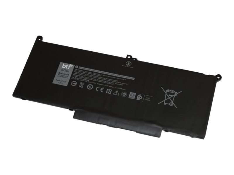 BTI F3YGT-BTI - Laptop-Batterie (gleichwertig mit: Dell F3YGT, Dell 2X39G, Dell 451-BBYE) - Lithium-Polymer - 4 Zellen - 7894 mA