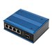 DIGITUS - Switch - industriell - unmanaged - 4 x 10/100/1000 (PoE) + 1 x Gigabit SFP (Uplink) - an DIN-Schiene montierbar