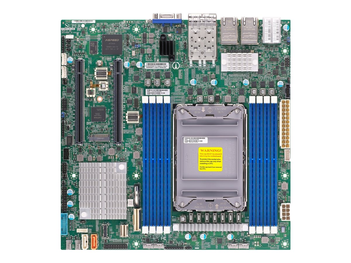 SUPERMICRO X12SPZ-SPLN6F - Motherboard - micro ATX - LGA4189-Sockel - C621A Chipsatz - USB 3.2 Gen 1