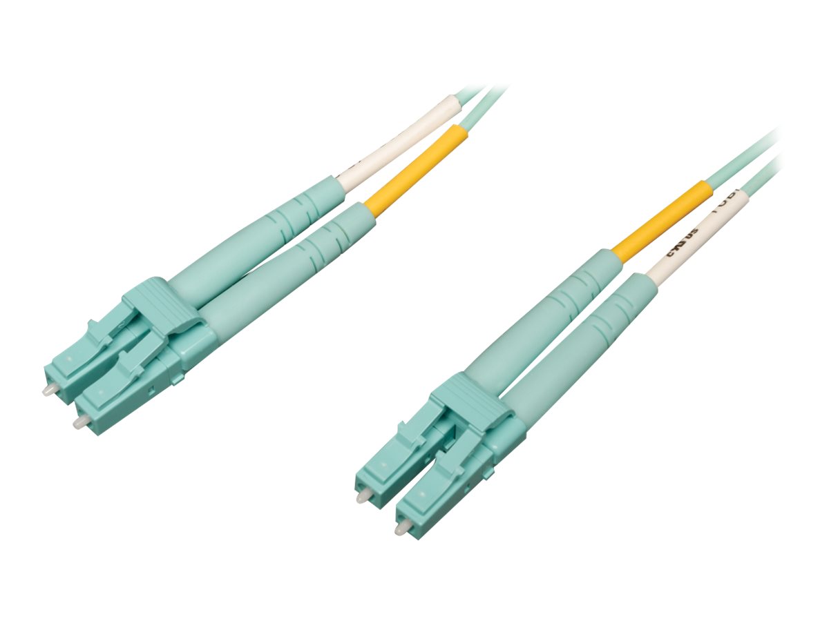 Eaton Tripp Lite Series 10Gb/40Gb/100Gb Duplex Multimode 50/125 OM4 LSZH Fiber Patch Cable (LC/LC), Aqua, 2M (6.6 ft.) - Patch-K