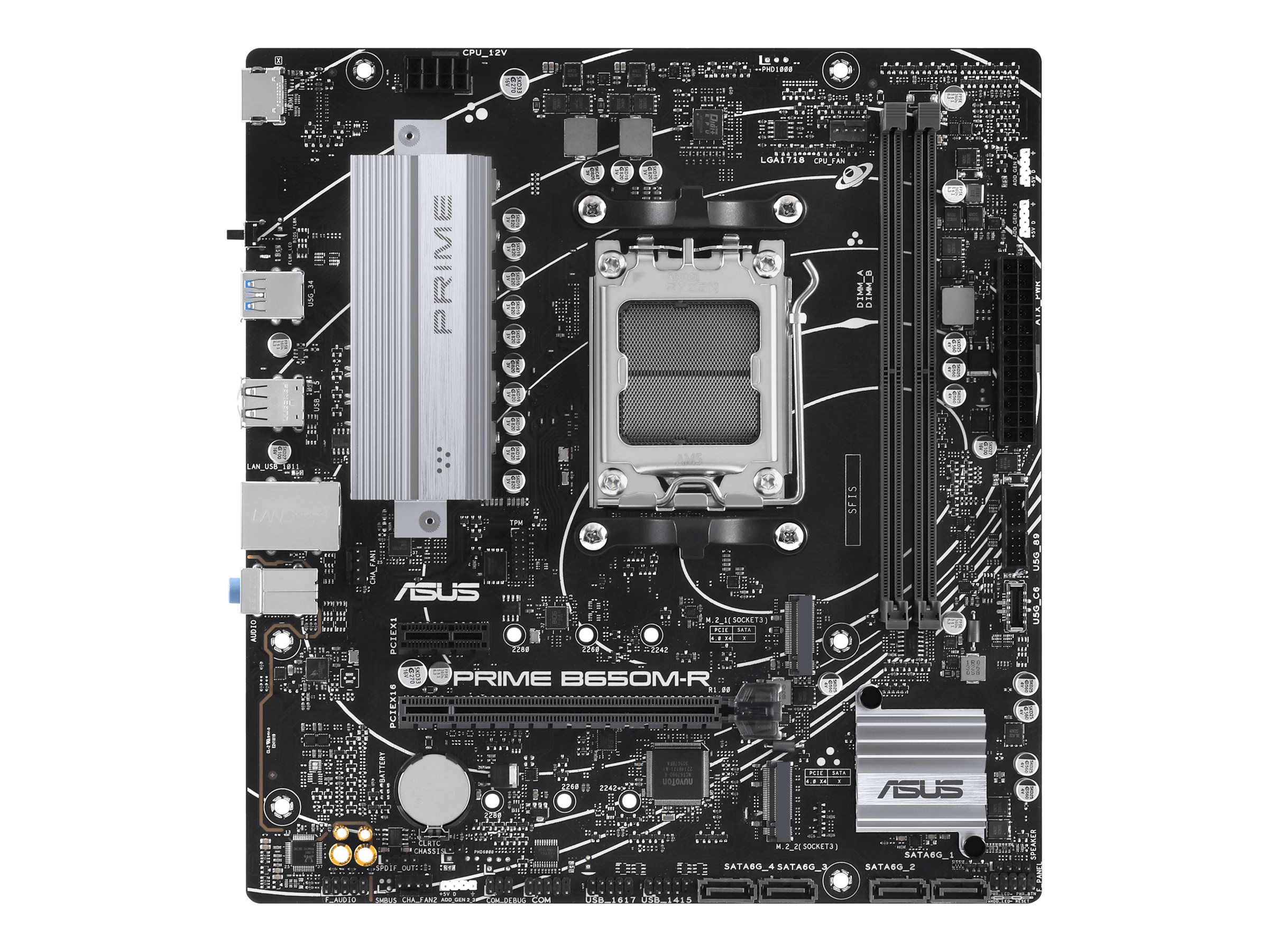 ASUS PRIME B650M-R - Motherboard - micro ATX - Socket AM5 - AMD B650 Chipsatz - USB 3.2 Gen 1, USB-C 3.2 Gen 1