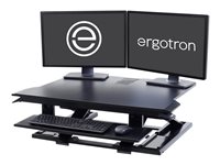 Ergotron WorkFit-TX - Stehender Tischwandler - rechteckig - Schwarz