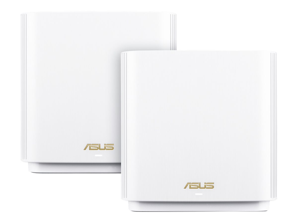 ASUS ZenWiFi AX (XT8) - WLAN-System (2 Router) - bis zu 510 m - Netz - 1GbE, 2.5GbE - Wi-Fi 6