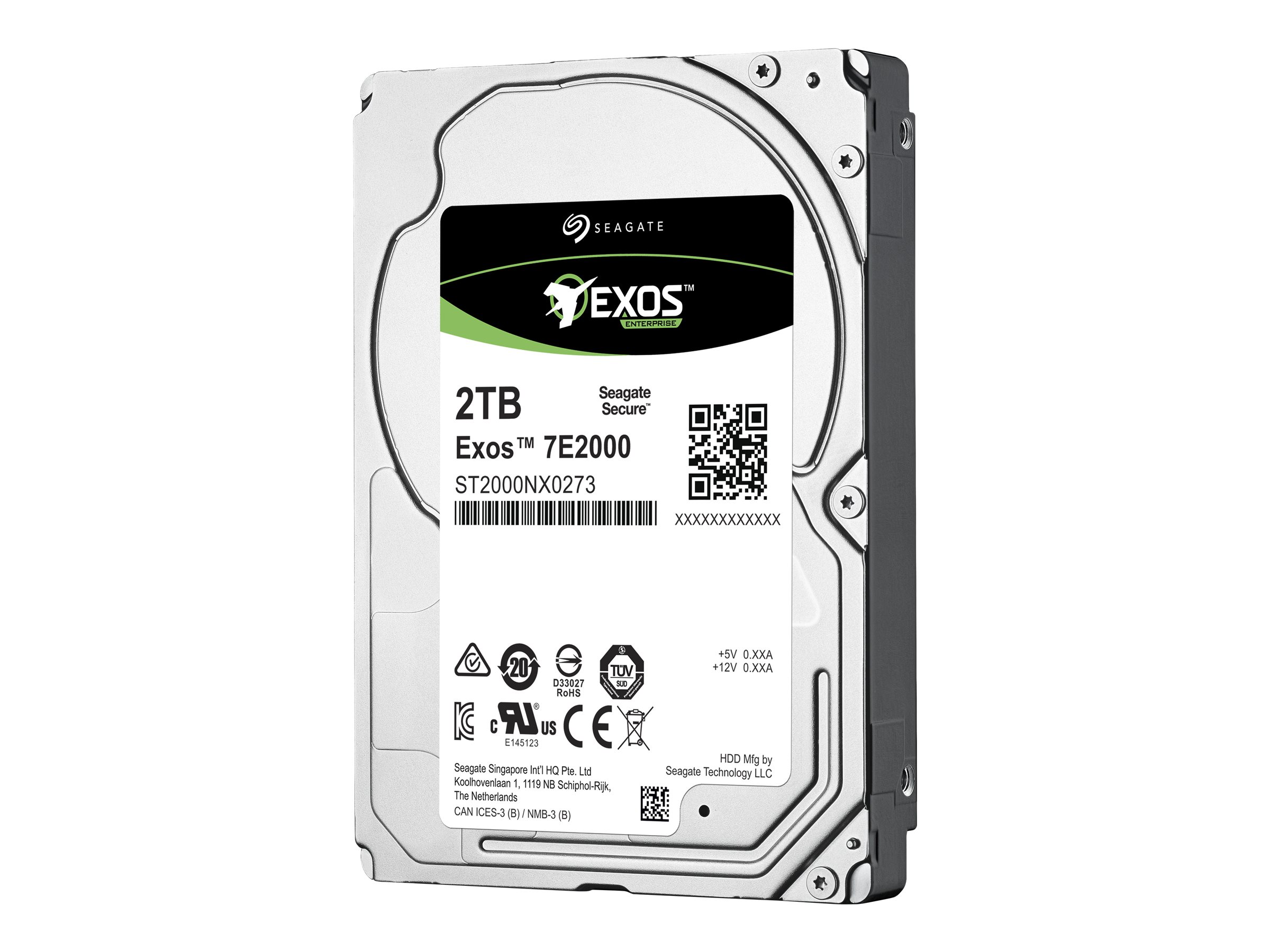 Seagate Exos 7E2000 ST2000NX0273 - Festplatte - 2 TB - intern - 2.5